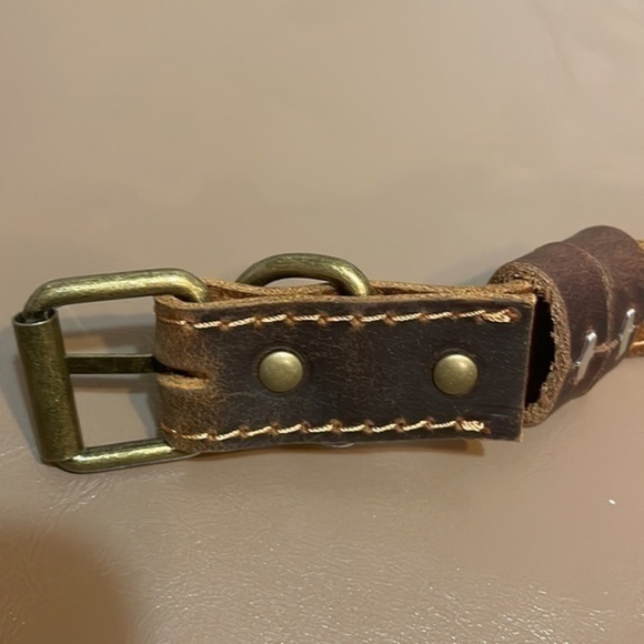 Jeereal Dog Collar leather brown adjustable NWT - Picture 7 of 9